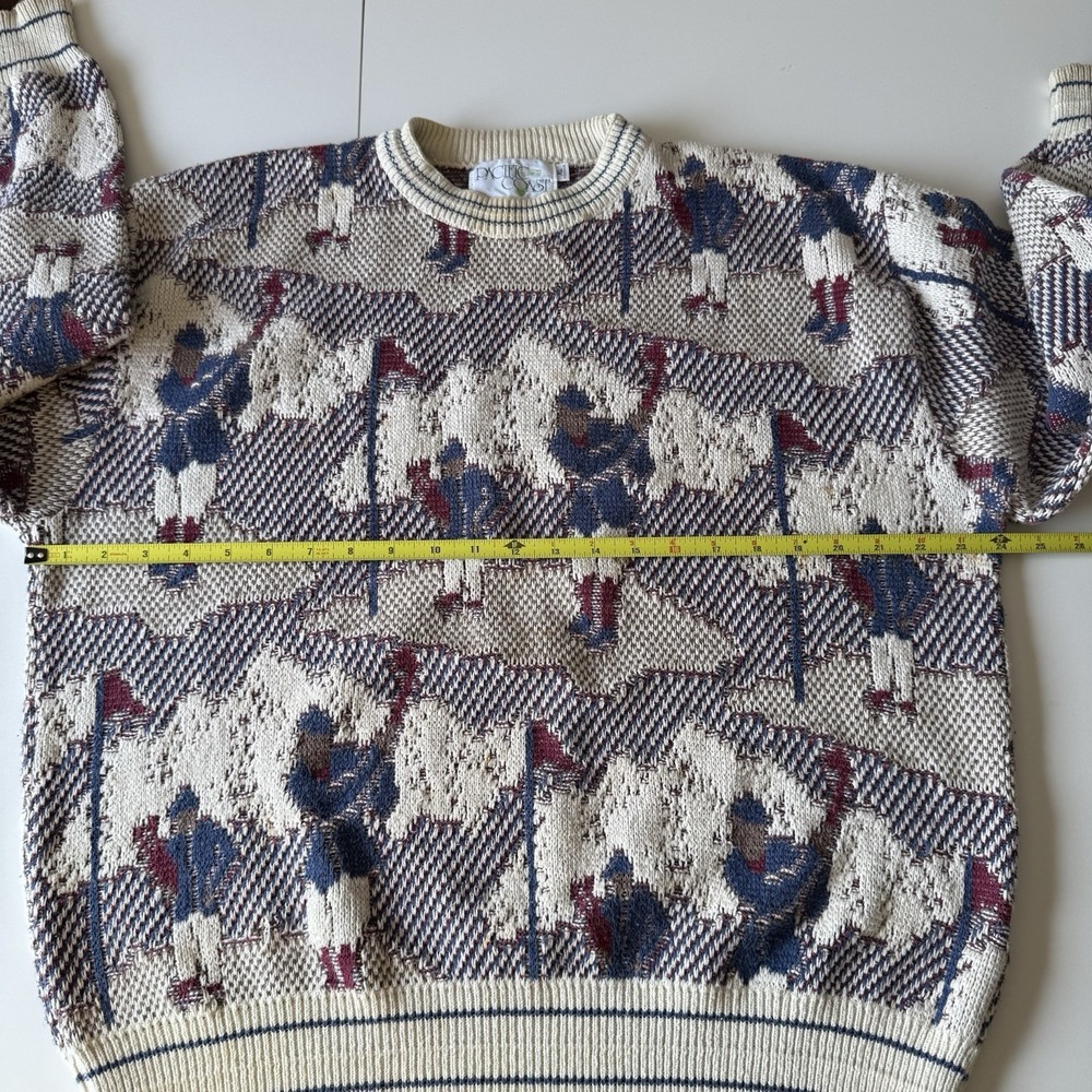 Vintage Pacific Coast Golf Grandpa Knit Sweater Size‎ XL SEE DESCRIPTION - Picture 6 of 9